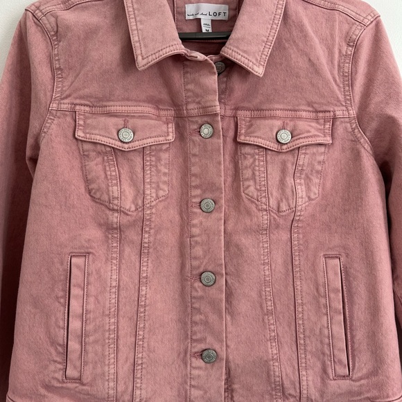 LOFT Denim Jacket - Pink - Picture 3 of 7
